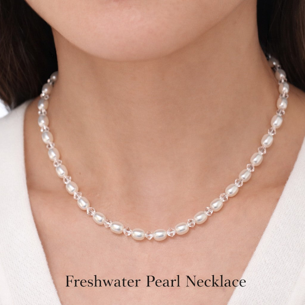 淡水真珠(6.5mm) ネックレス 43cm ホワイト