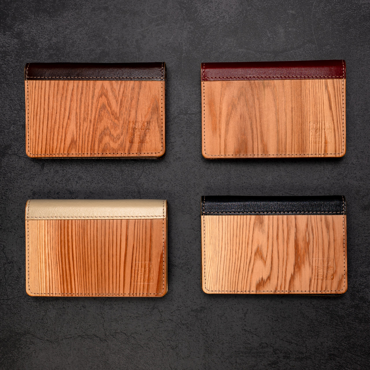 伊勢の銘木「御山杉」 名刺入れ|選べる8色