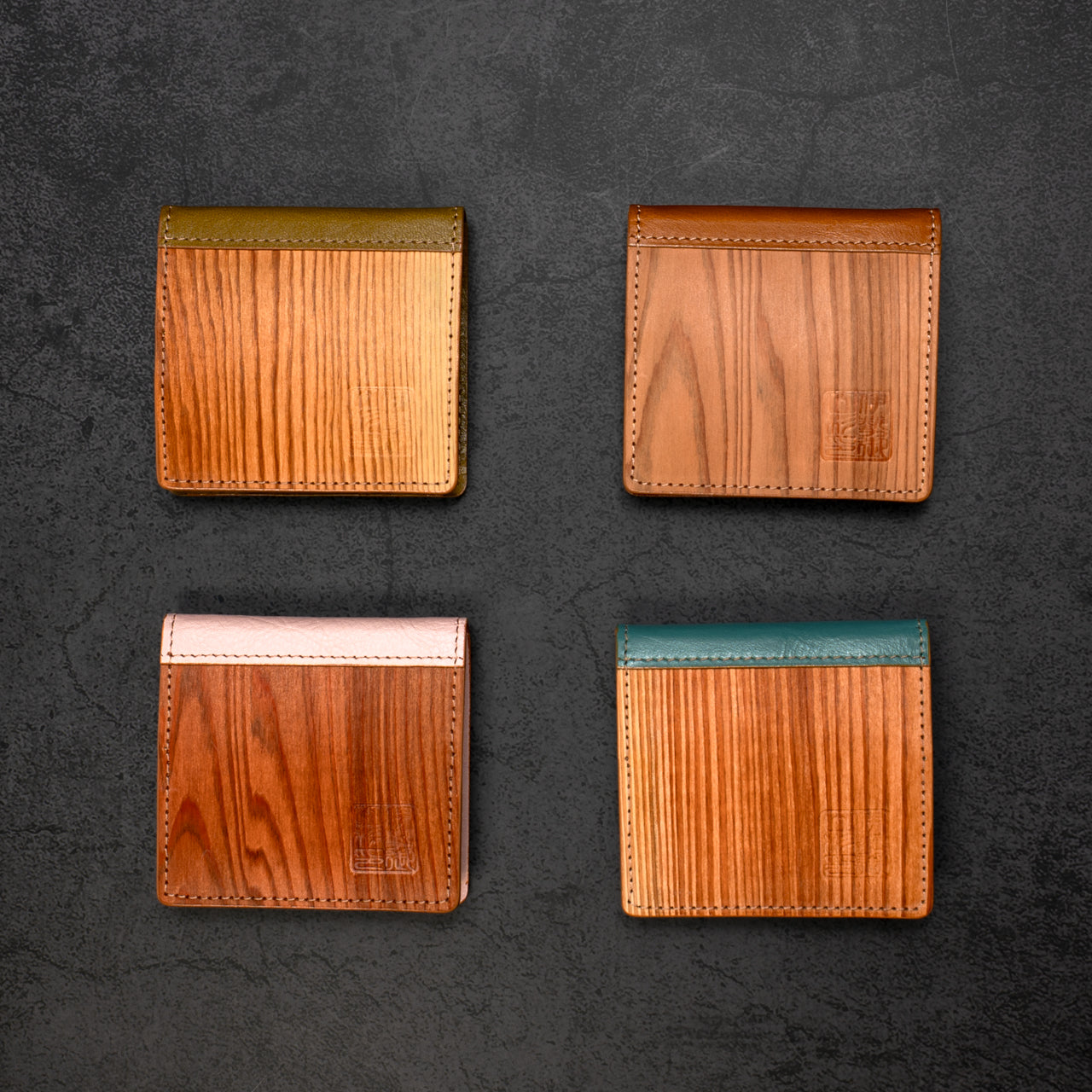 伊勢の銘木「御山杉」 コインケース|選べる8色